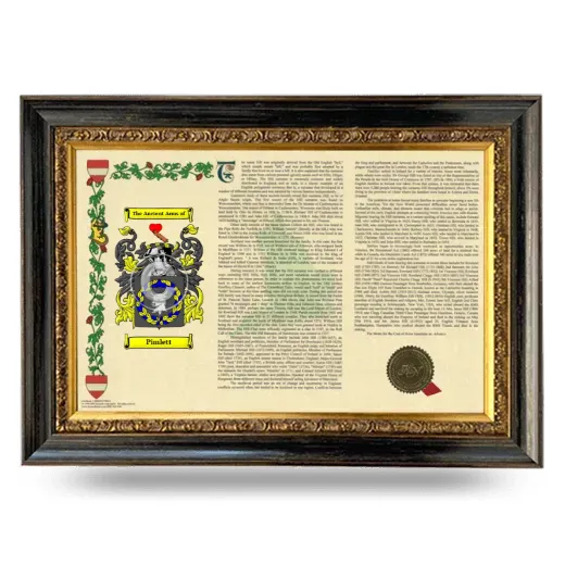Pimlett Armorial Landscape Framed - Heirloom