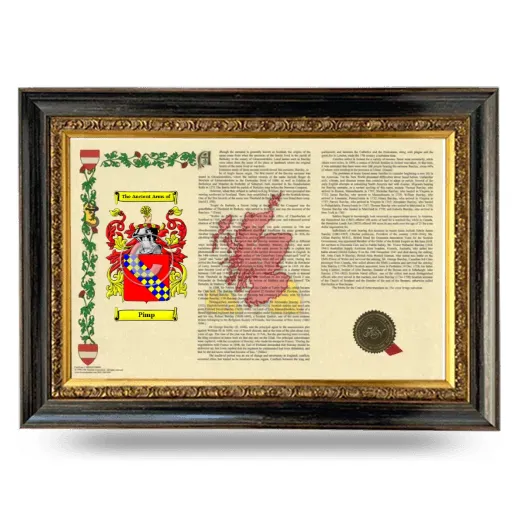 Pimp Armorial Landscape Framed - Heirloom