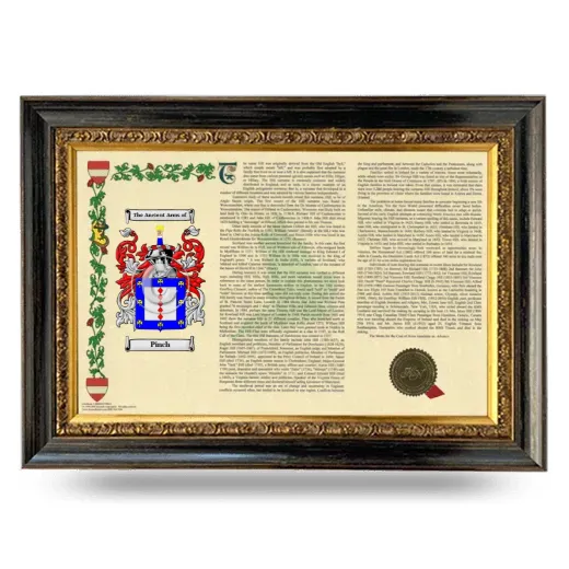 Pinch Armorial Landscape Framed - Heirloom