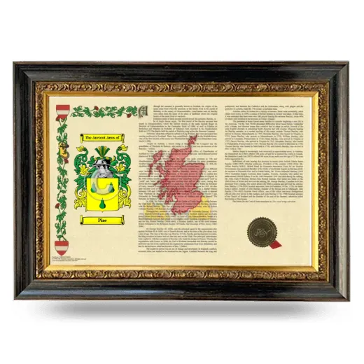 Pire Armorial Landscape Framed - Heirloom