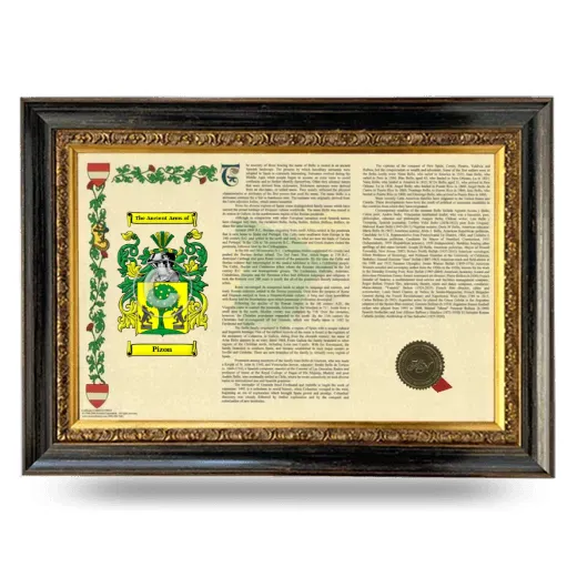 Pizon Armorial Landscape Framed - Heirloom