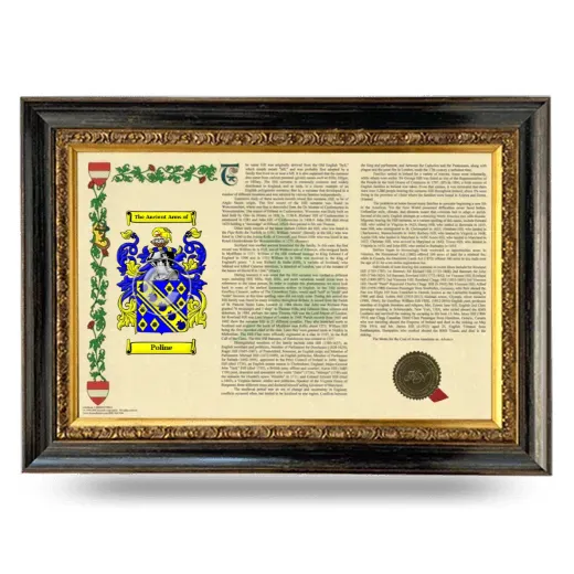 Poline Armorial Landscape Framed - Heirloom