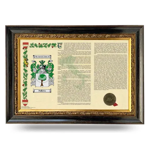 Polletta Armorial Landscape Framed - Heirloom