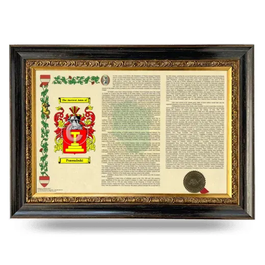 Porembski Armorial Landscape Framed - Heirloom