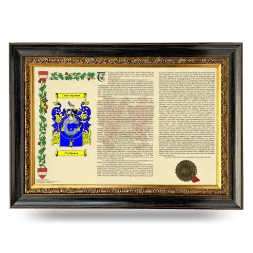 Porteous Armorial Landscape Framed - Heirloom