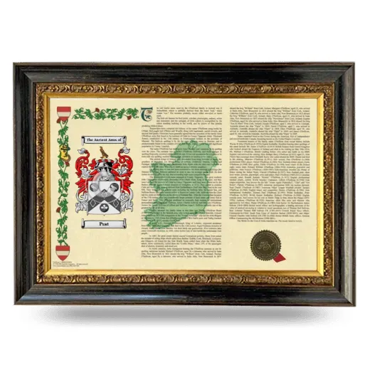 Prat Armorial Landscape Framed - Heirloom
