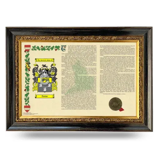 Preter Armorial Landscape Framed - Heirloom