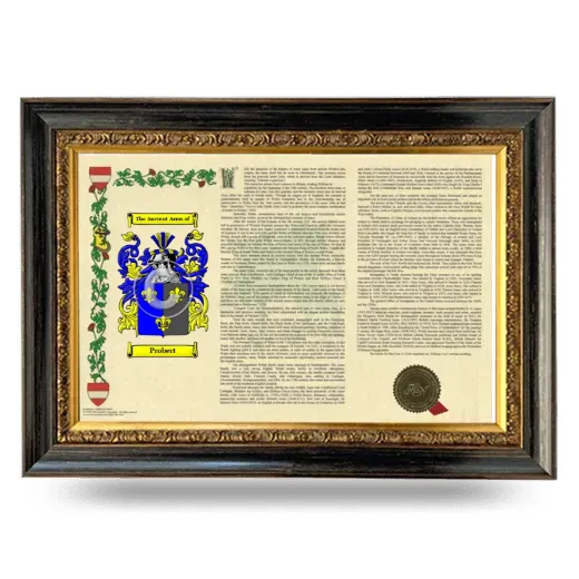 Probert Armorial Landscape Framed - Heirloom