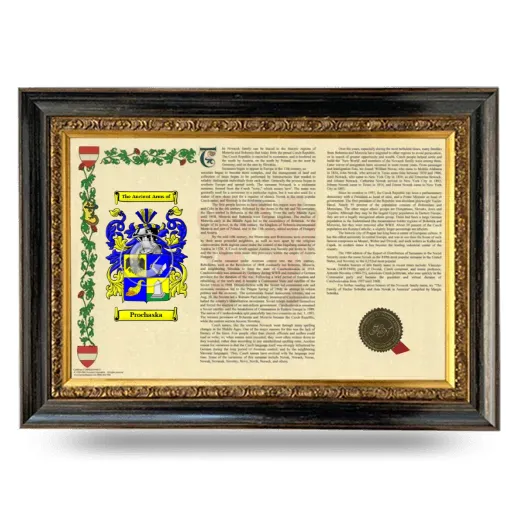 Prochaska Armorial Landscape Framed - Heirloom
