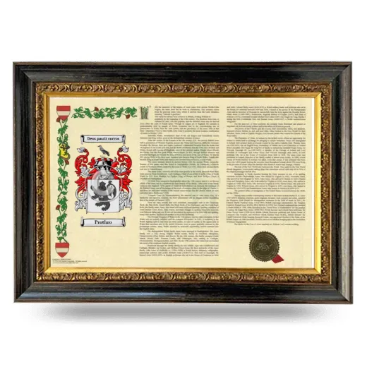 Prothro Armorial Landscape Framed - Heirloom