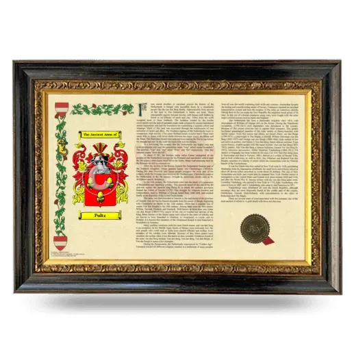 Pultz Armorial Landscape Framed - Heirloom