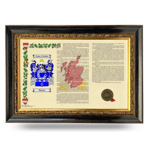 Purvey Armorial Landscape Framed - Heirloom
