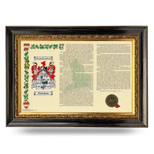 Puttenham Armorial Landscape Framed - Heirloom
