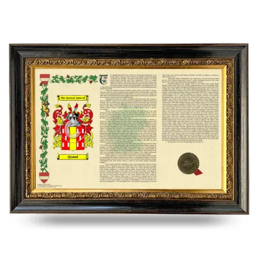 Quand Armorial Landscape Framed - Heirloom