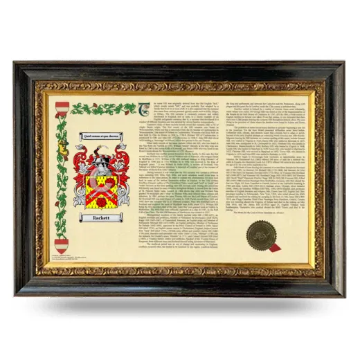 Rackett Armorial Landscape Framed - Heirloom