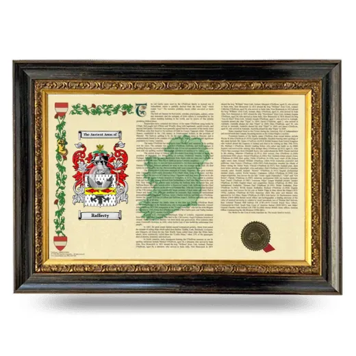 Rafferty Armorial Landscape Framed - Heirloom