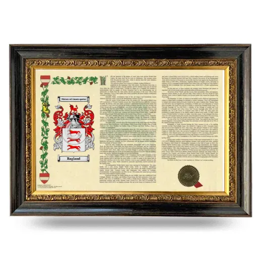 Ragland Armorial Landscape Framed - Heirloom