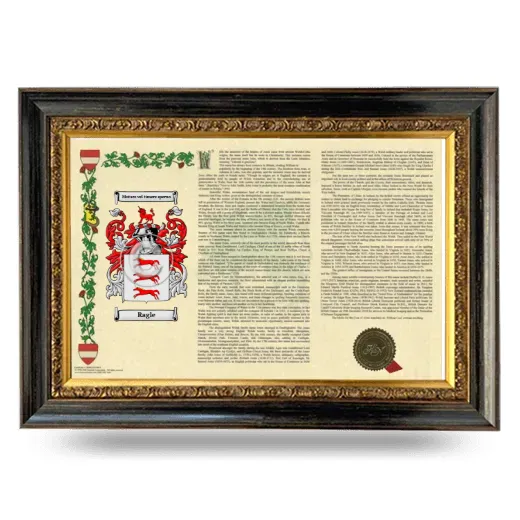 Ragle Armorial Landscape Framed - Heirloom