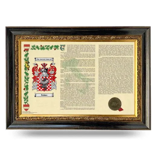 Raimo Armorial Landscape Framed - Heirloom