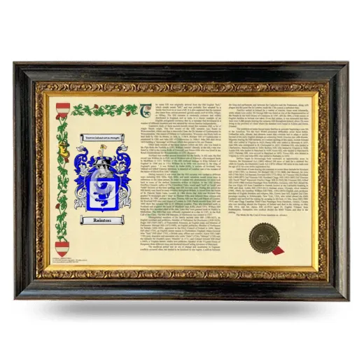 Rainton Armorial Landscape Framed - Heirloom