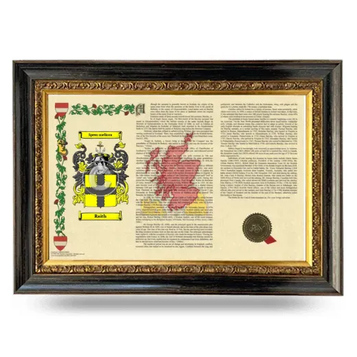 Raith Armorial Landscape Framed - Heirloom