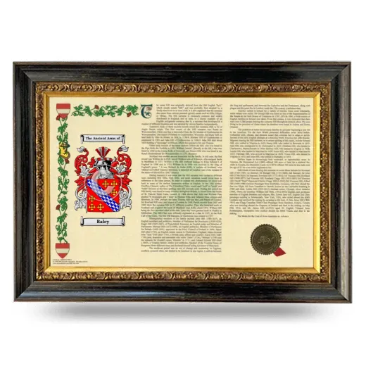 Raley Armorial Landscape Framed - Heirloom