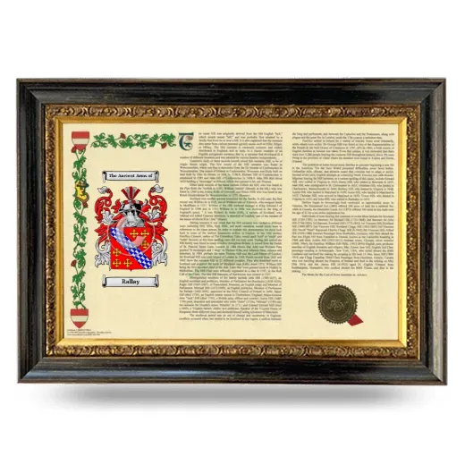 Rallay Armorial Landscape Framed - Heirloom