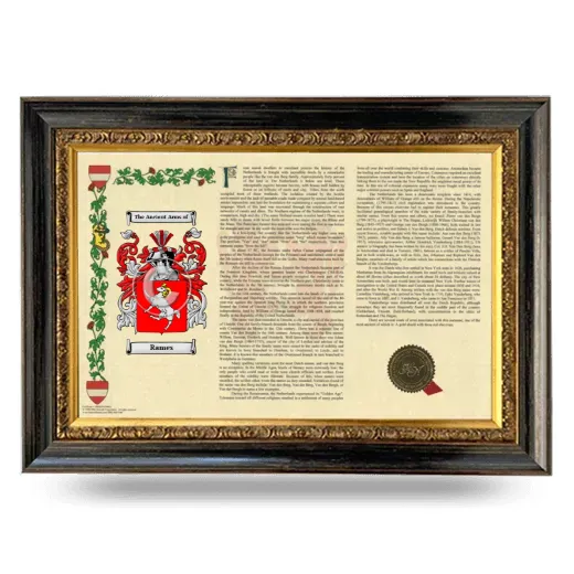 Rames Armorial Landscape Framed - Heirloom