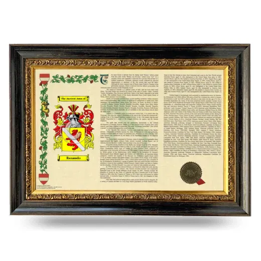 Ranaudo Armorial Landscape Framed - Heirloom