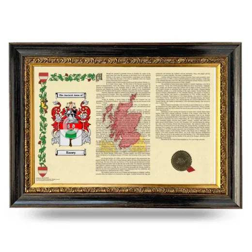 Raney Armorial Landscape Framed - Heirloom