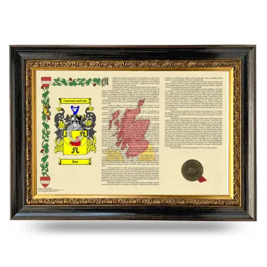 Ras Armorial Landscape Framed - Heirloom