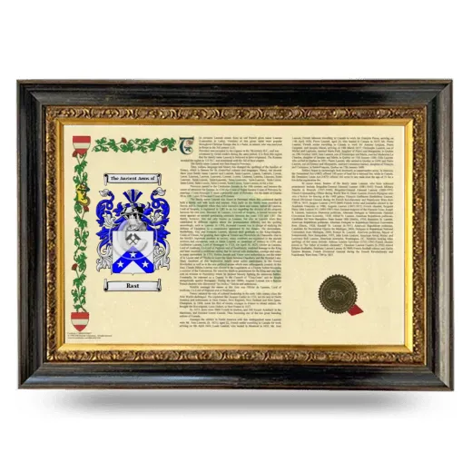 Rast Armorial Landscape Framed - Heirloom