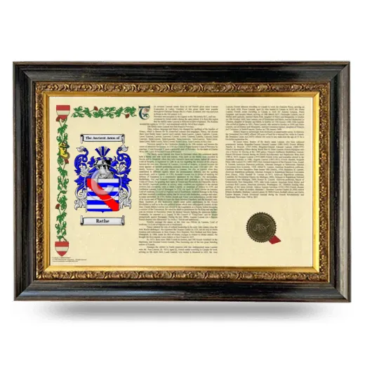 Rathe Armorial Landscape Framed - Heirloom