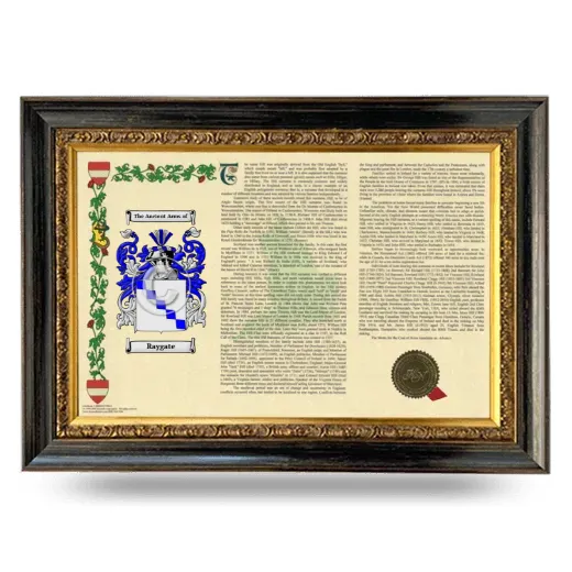 Raygate Armorial Landscape Framed - Heirloom