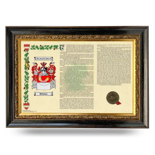 Rebman Armorial Landscape Framed - Heirloom