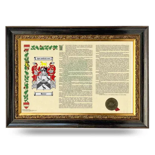 Reece Armorial Landscape Framed - Heirloom