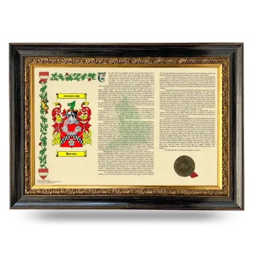 Reeves Armorial Landscape Framed - Heirloom