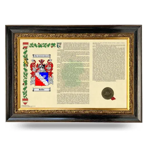 Reifer Armorial Landscape Framed - Heirloom