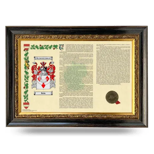 Rein Armorial Landscape Framed - Heirloom