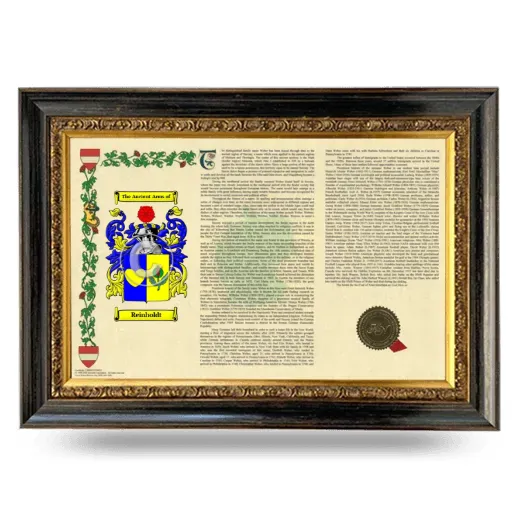 Reinholdt Armorial Landscape Framed - Heirloom