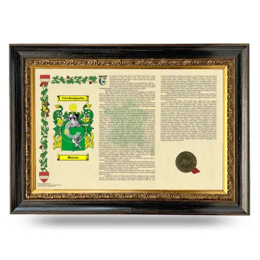 Remus Armorial Landscape Framed - Heirloom