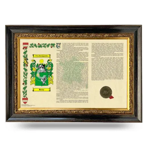 Remy Armorial Landscape Framed - Heirloom