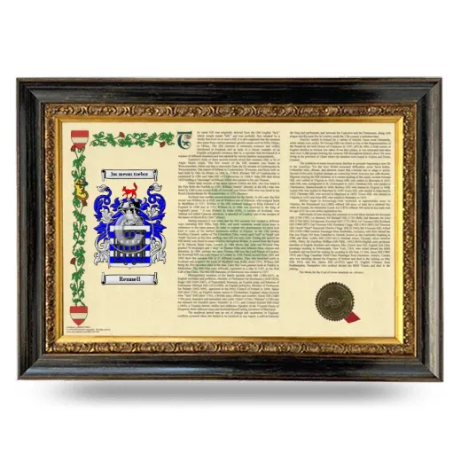 Rennell Armorial Landscape Framed - Heirloom