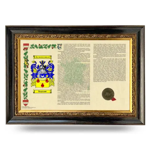 Reymont Armorial Landscape Framed - Heirloom