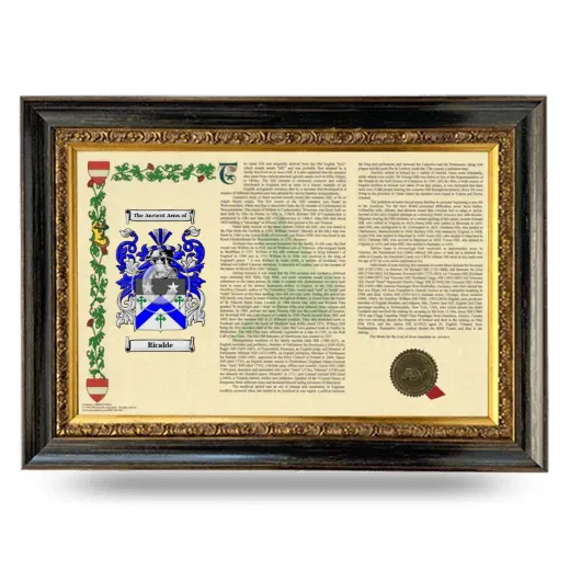 Ricalde Armorial Landscape Framed - Heirloom