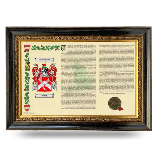 Ridley Armorial Landscape Framed - Heirloom