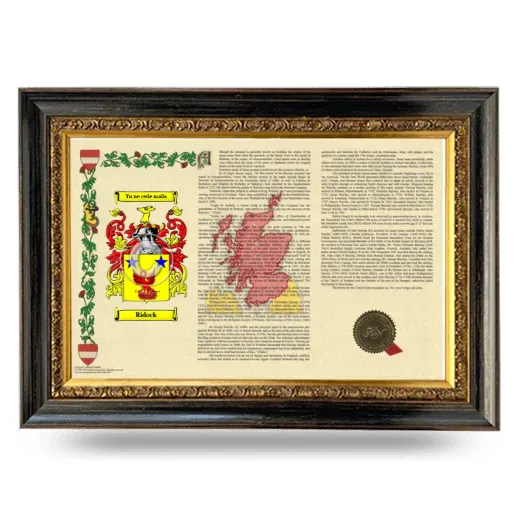 Ridock Armorial Landscape Framed - Heirloom
