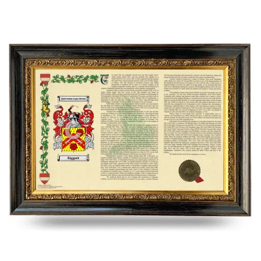 Riggott Armorial Landscape Framed - Heirloom