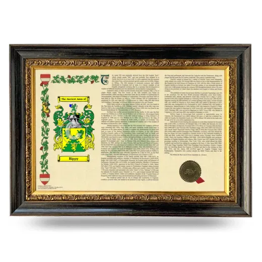 Rippy Armorial Landscape Framed - Heirloom