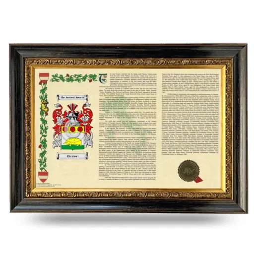 Rizzieri Armorial Landscape Framed - Heirloom